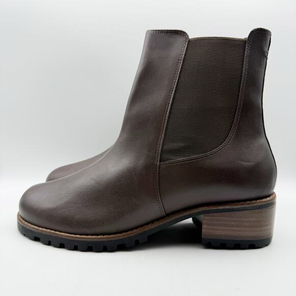 David Tate Womens Santorini Chelsea Boot US 13 XW EU 44 Brown Calfskin WP NIB - Picture 9 of 13